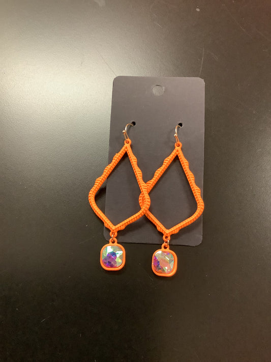 Orange Dangle Earrings
