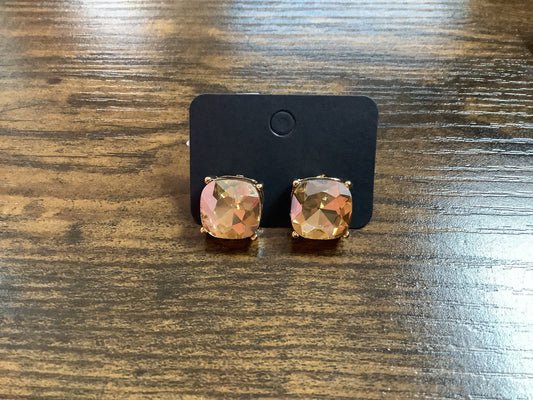 Orange Stud Earrings