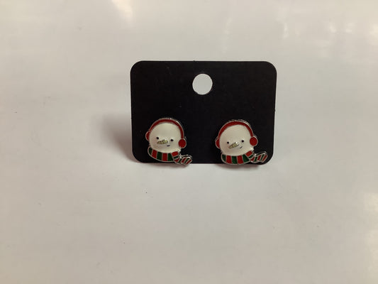 Snowman Stud Earrings