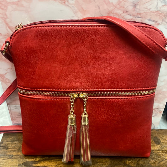 Red crossbody