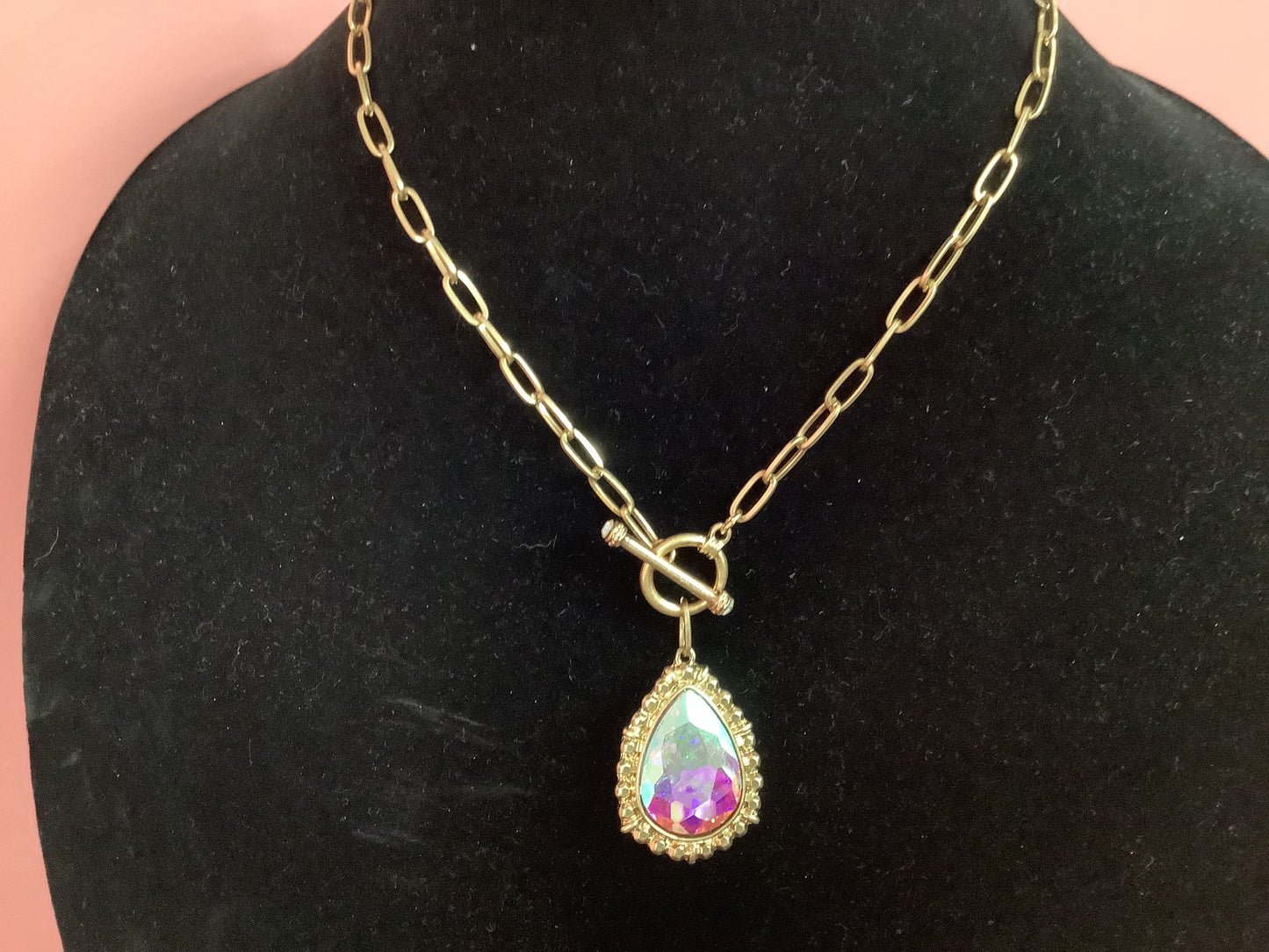 Gold Rhinestone Necklace