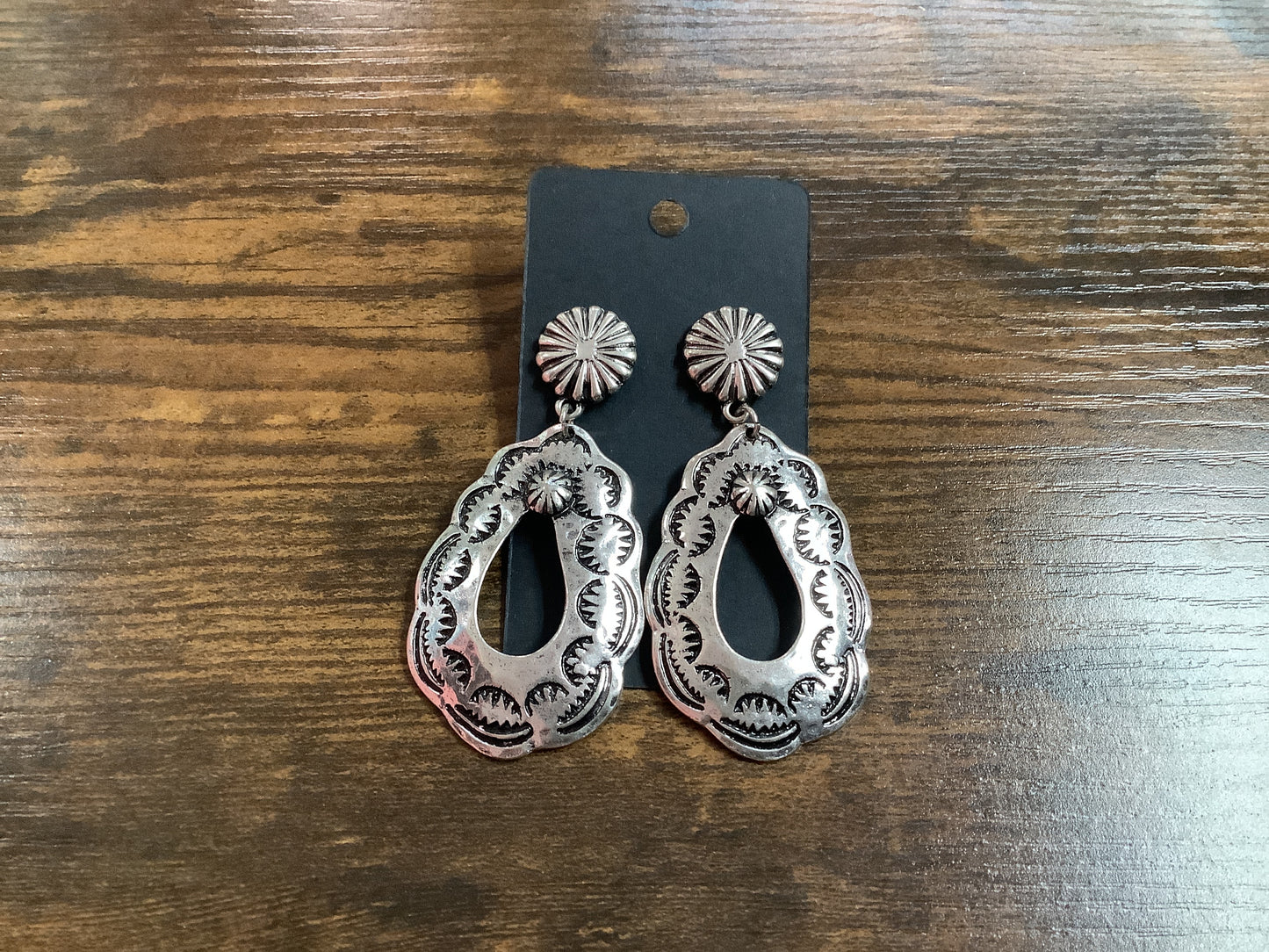 Silver Western Earrings
