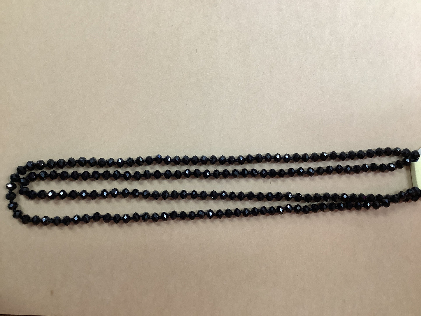 Black Bead Necklace