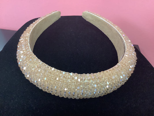 Brown Beaded Headband