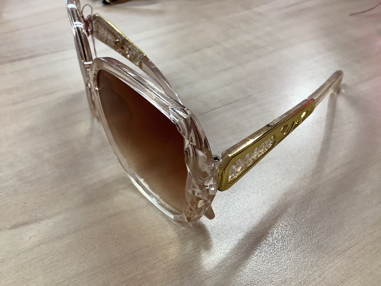 Sun glasses peach frame Brown tint