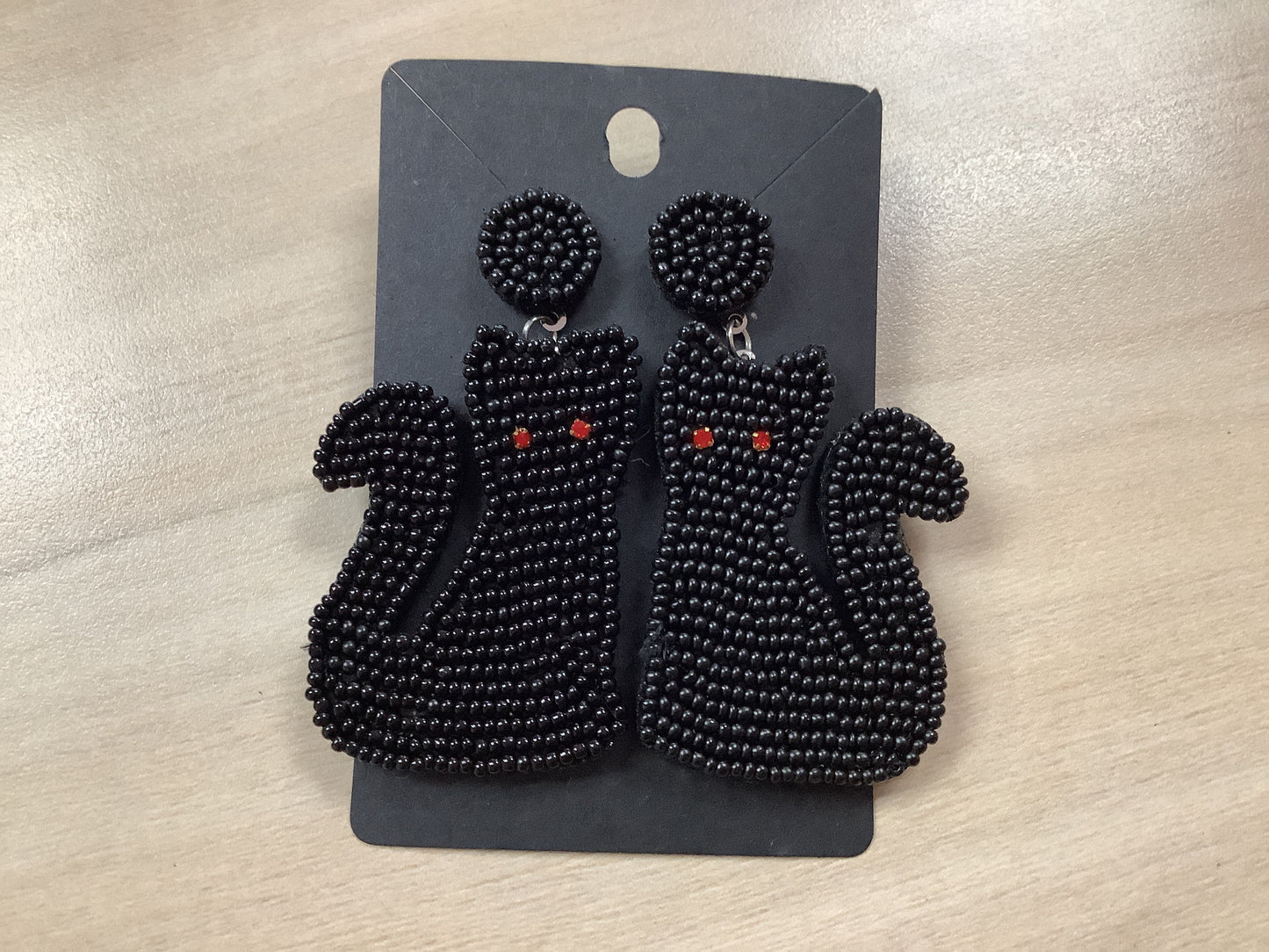 Beaded Black Cat