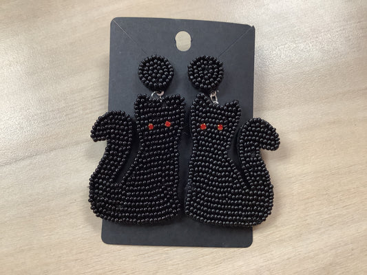 Beaded Black Cat