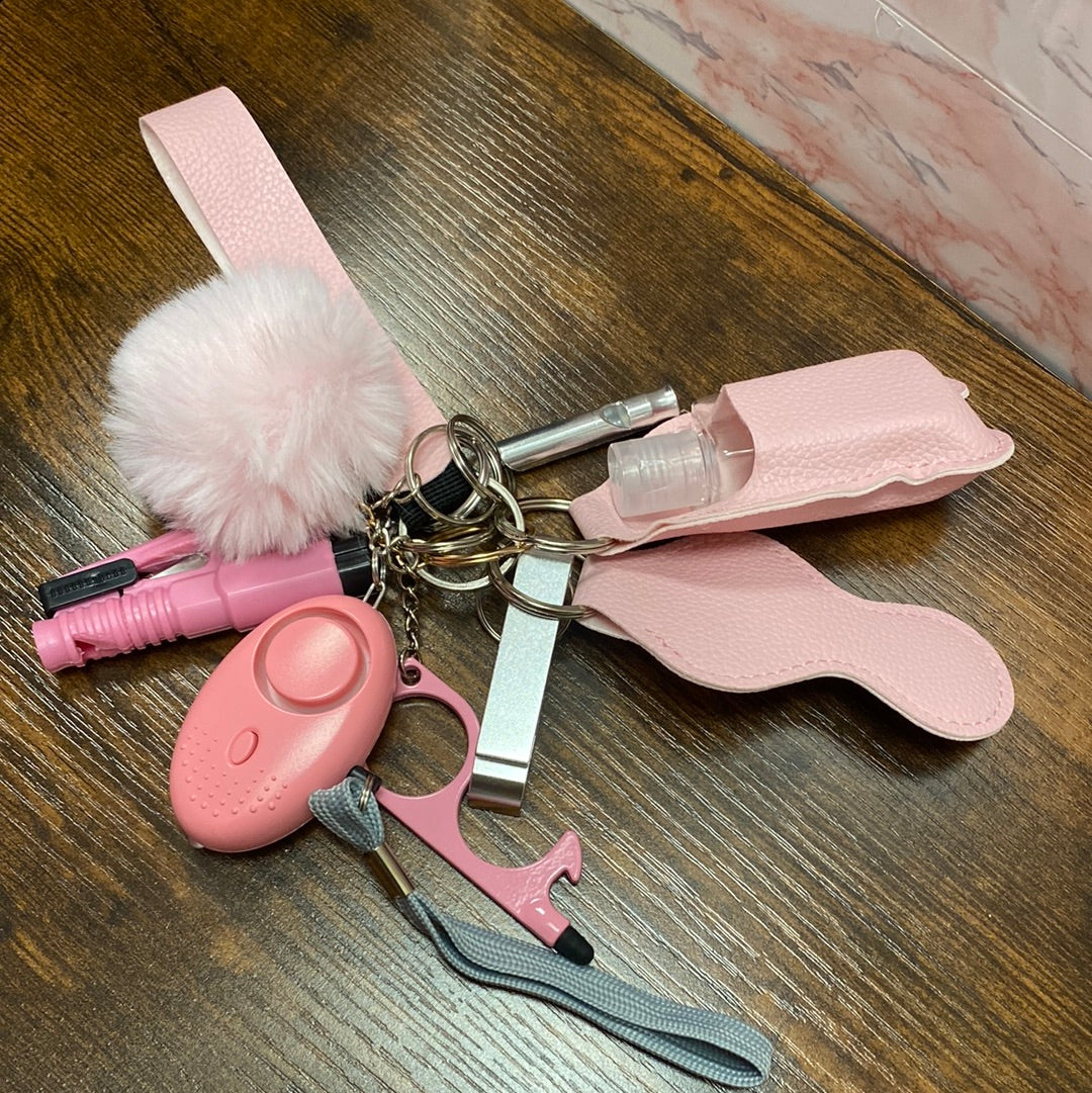 Pink self defense Keychain