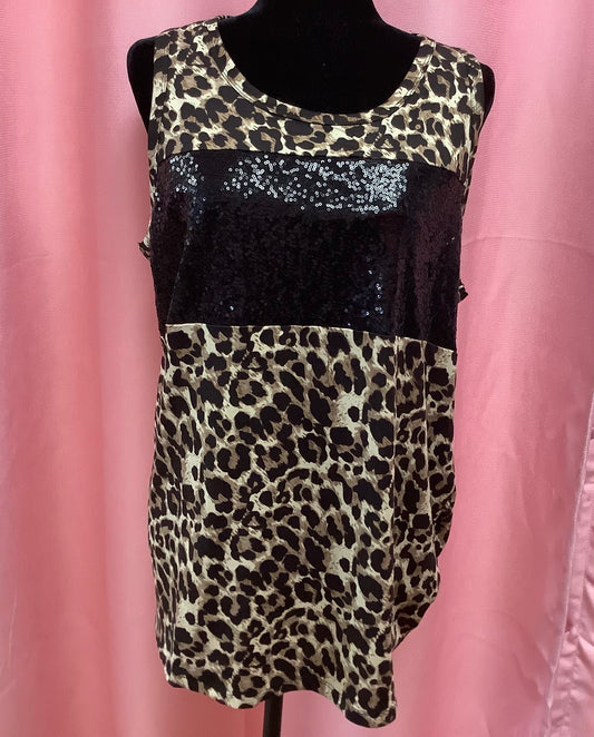 Short Sleeve Cheetah Print