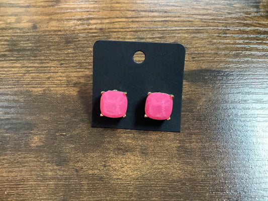 Pink Stud Earrings