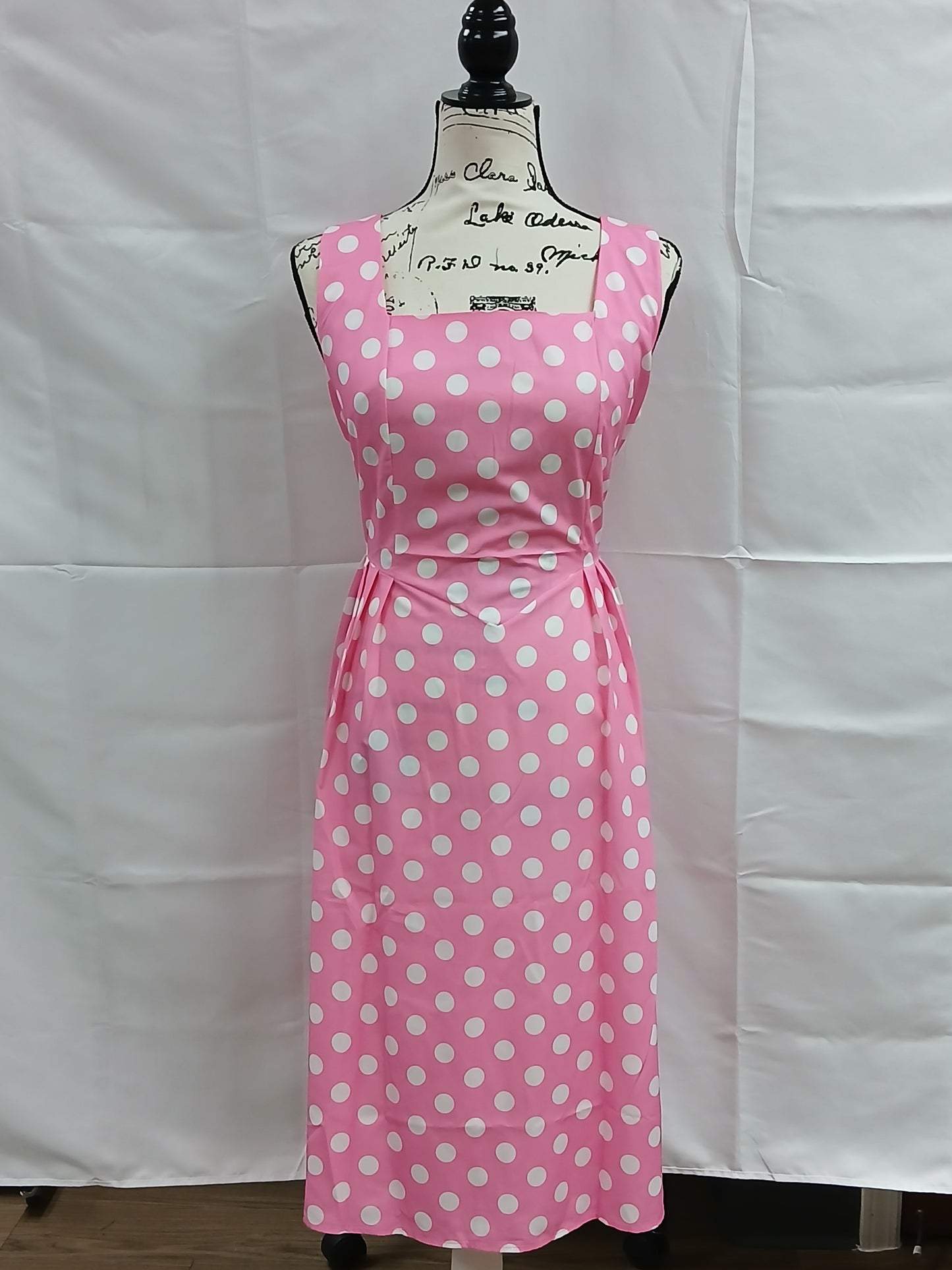Pink Polka Dot Dress