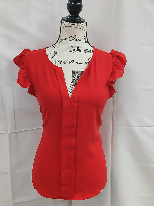 Ruffle Sleeve Blouse