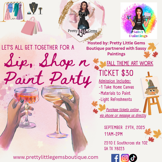 Sip, Shop, and Paint-9/27/25