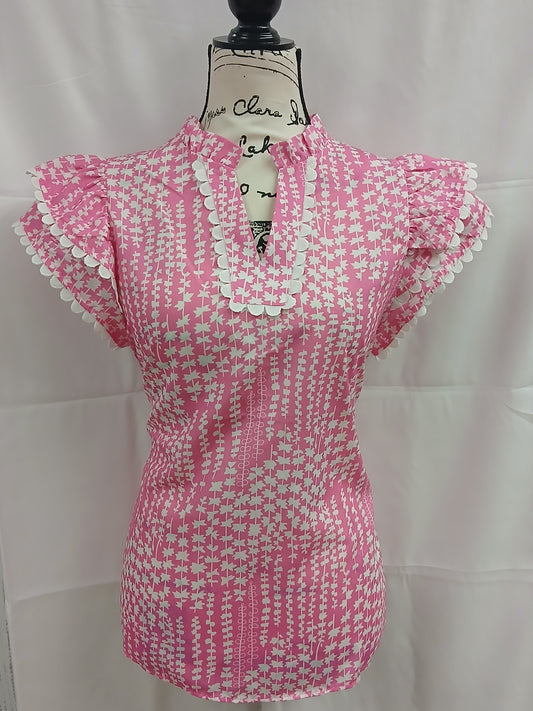 Pink Daisy Blouse