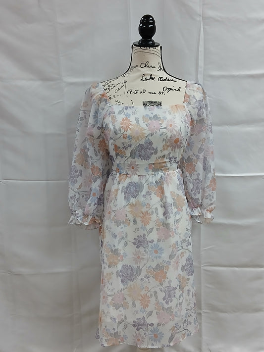 White Floral Dress