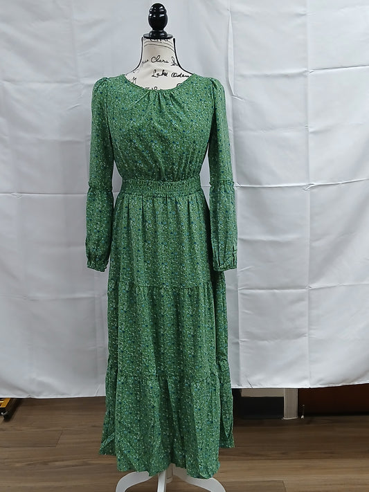 Green Floral Dress