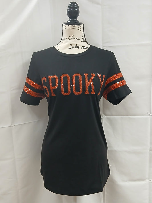 Halloween Spooky Shirt with Sequin