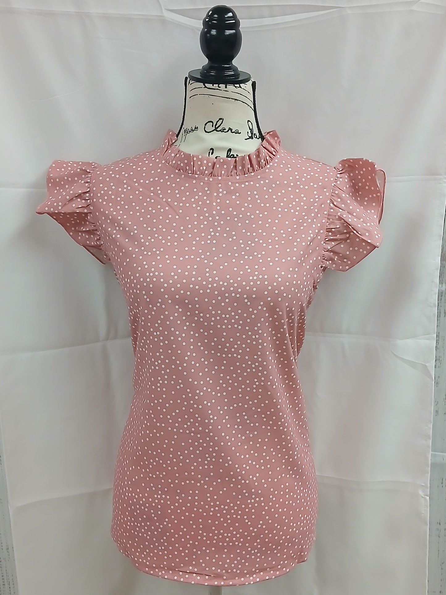 Light Pink Polka Dot Shirt