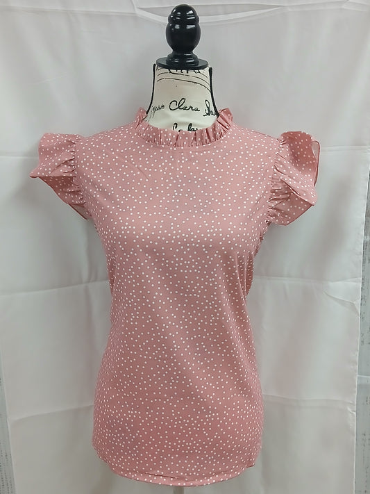 Light Pink Polka Dot Shirt